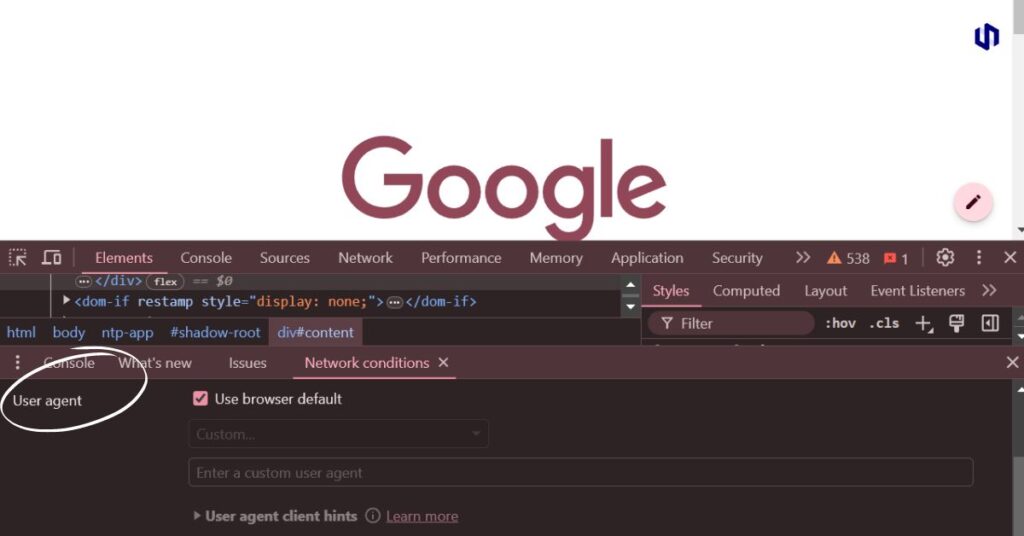 How to change user agent in chrome